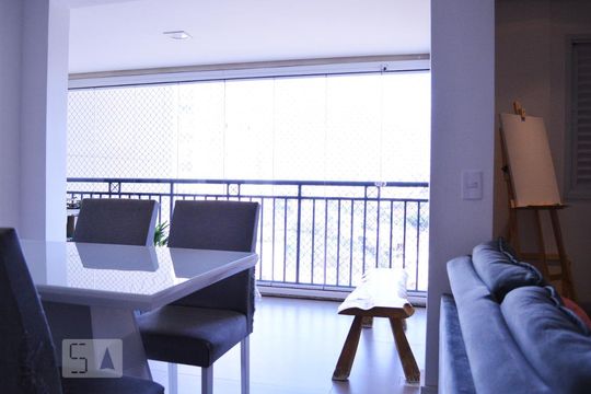 Sala de apartamento para alugar com 1 quarto, 64m² em Vila Osasco, Osasco