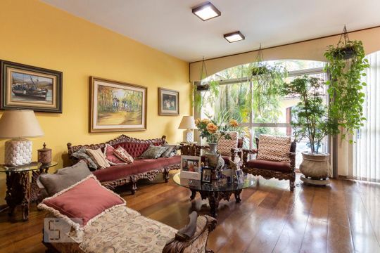 Sala de casa para alugar com 4 quartos, 400m² em Brooklin Paulista, São Paulo