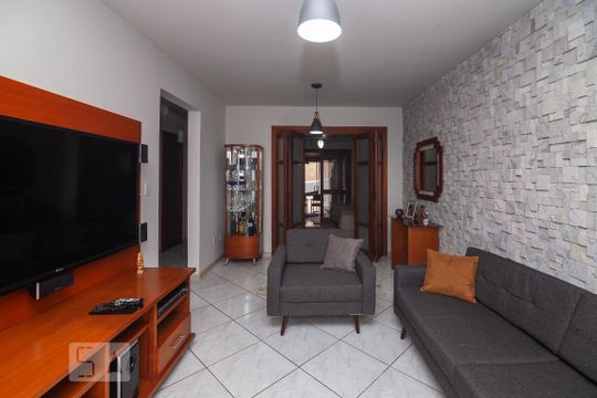 Sala de casa de condomínio à venda com 3 quartos, 183m² em Vila Nova, Porto Alegre