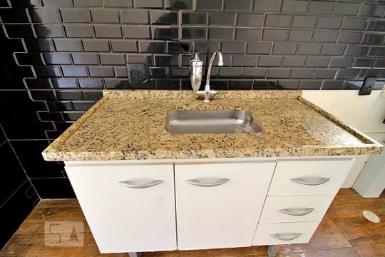 Cozinha de apartamento para alugar com 2 quartos, 40m² em Vila Lutécia, Santo André