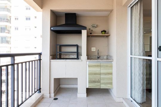 Varanda Gourmet de apartamento à venda com 2 quartos, 126m² em Ipiranga, São Paulo