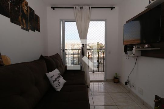 Sala de apartamento à venda com 3 quartos, 59m² em Parque São Vicente, Mauá