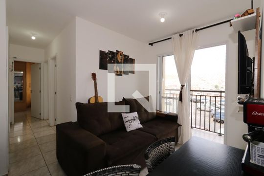 Sala de apartamento à venda com 3 quartos, 59m² em Parque São Vicente, Mauá