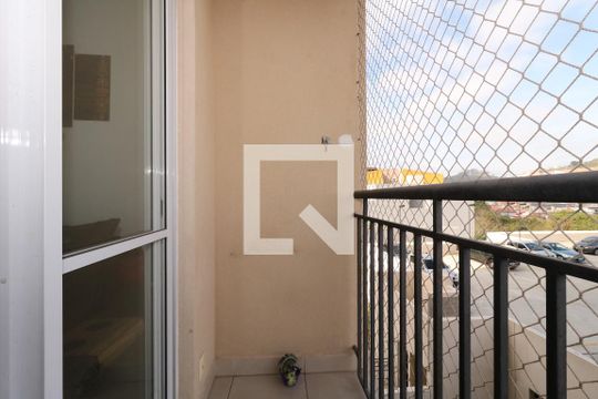 Sacada da Sala de apartamento à venda com 3 quartos, 59m² em Parque São Vicente, Mauá