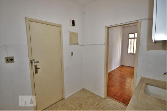 Cozinha de apartamento à venda com 2 quartos, 52m² em Humaitá, Rio de Janeiro