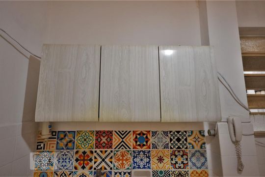 Cozinha - Armário de apartamento à venda com 2 quartos, 52m² em Humaitá, Rio de Janeiro