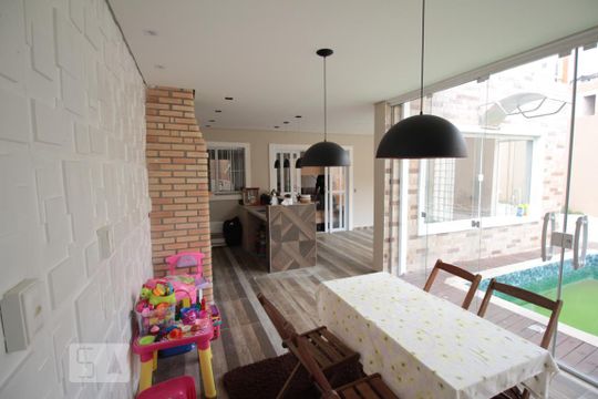 Área da Churrasqueira  de casa para alugar com 4 quartos, 224m² em Loteamento Jardim Bahia Ii, Várzea Paulista