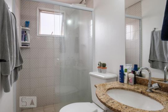Banheiro de apartamento para alugar com 1 quarto, 26m² em Campos Elíseos, São Paulo