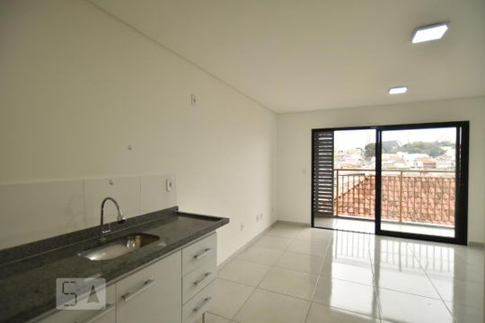Sala - cozinha de kitnet/studio à venda com 1 quarto, 33m² em Vila Carrao, São Paulo