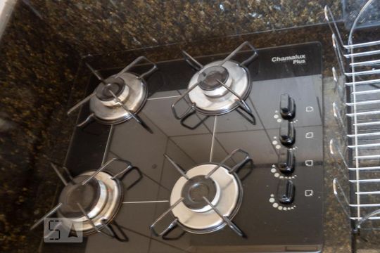 Cozinha de apartamento à venda com 2 quartos, 47m² em Areal (águas Claras), Brasília