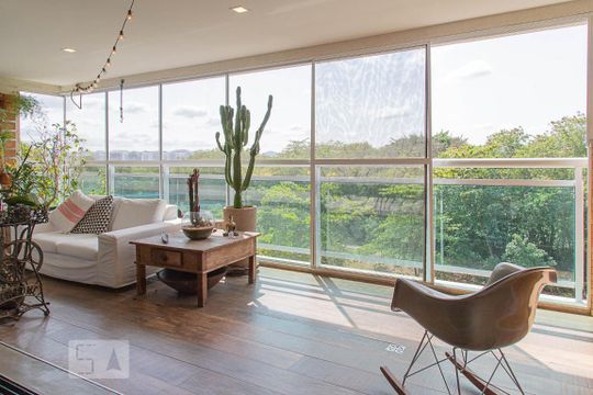 Varanda de apartamento para alugar com 3 quartos, 156m² em Barra da Tijuca, Rio de Janeiro
