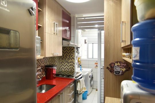 Cozinha de apartamento à venda com 3 quartos, 72m² em Vila Carrão, São Paulo
