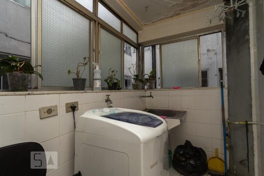 Área de Serviço de apartamento à venda com 2 quartos, 82m² em Vila Hamburguesa, São Paulo