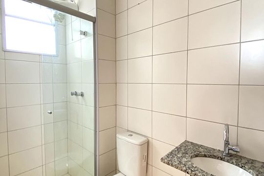 Banheiro de apartamento para alugar com 2 quartos, 40m² em São Jorge, Novo Hamburgo