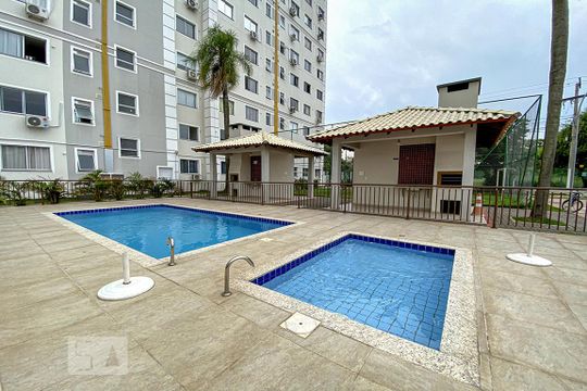 Área comum - Piscina de apartamento para alugar com 2 quartos, 40m² em São Jorge, Novo Hamburgo
