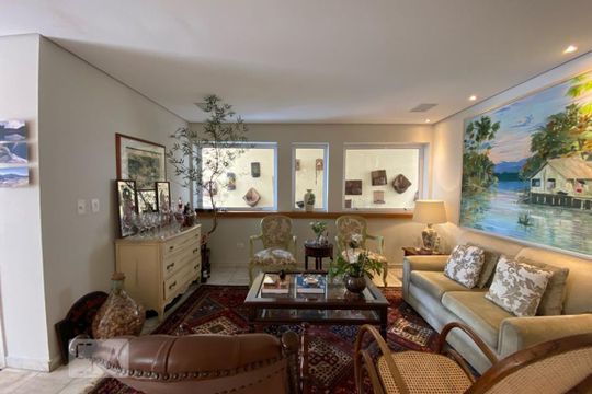 Sala de casa para alugar com 5 quartos, 412m² em Jardim Leonor, São Paulo