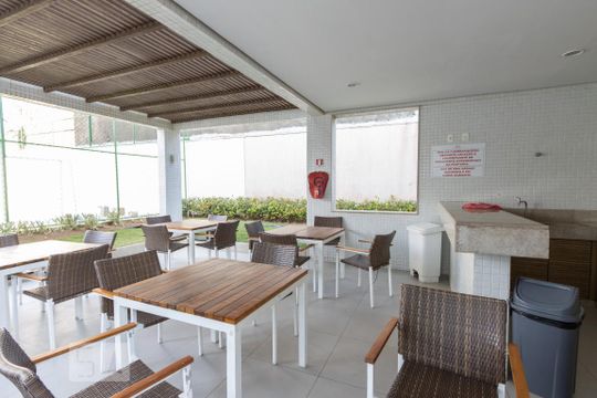 Área comum - Churrasqueira de apartamento para alugar com 1 quarto, 59m² em Rio Vermelho, Salvador