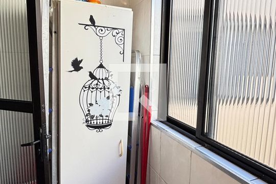Área de Serviço de apartamento à venda com 3 quartos, 86m² em Jardim Bela Vista, Santo André