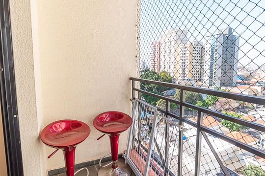 Varanda da Sala de apartamento para alugar com 2 quartos, 65m² em Santo Antônio, São Caetano do Sul