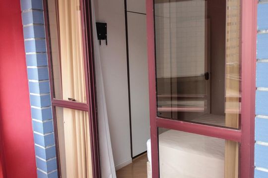 Varanda do Quarto de apartamento para alugar com 1 quarto, 40m² em Funcionários, Belo Horizonte