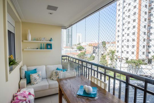 Varanda de apartamento à venda com 2 quartos, 75m² em Vila Regente Feijó, São Paulo