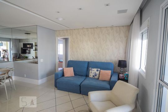Sala de apartamento à venda com 2 quartos, 75m² em Vila Regente Feijó, São Paulo