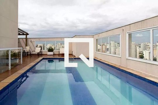 Área comum - Piscina de apartamento para alugar com 1 quarto, 40m² em Moema, São Paulo