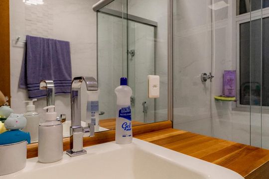 Banheiro de apartamento à venda com 3 quartos, 87m² em Graça, Belo Horizonte