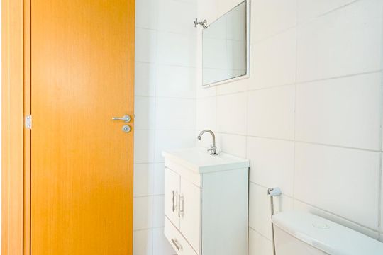 Banheiro de kitnet/studio para alugar com 1 quarto, 31m² em Tatuapé, São Paulo