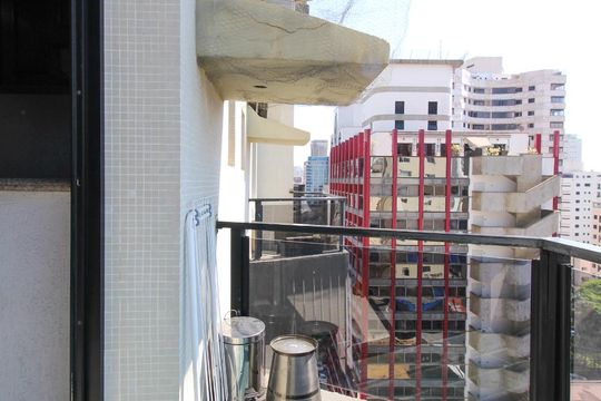 Varanda de kitnet/studio à venda com 1 quarto, 50m² em Planalto Paulista, São Paulo