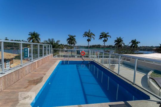 Área comum - Piscina de kitnet/studio para alugar com 1 quarto, 30m² em Pampulha, Belo Horizonte