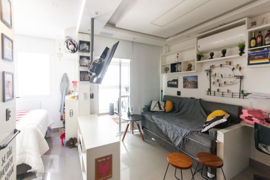 Sala de apartamento à venda com 1 quarto, 36m² em Vila Angelina, São Bernardo do Campo
