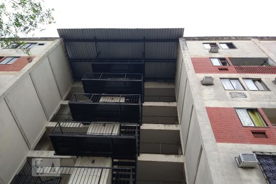 Fachada do bloco de apartamento à venda com 2 quartos, 61m² em Del Castilho, Rio de Janeiro