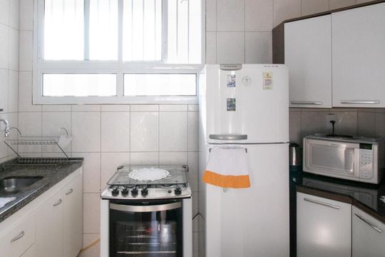 Cozinha de apartamento à venda com 1 quarto, 45m² em Centro, São Bernardo do Campo