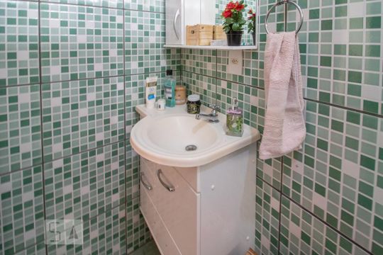 Banheiro de apartamento à venda com 1 quarto, 45m² em Centro, São Bernardo do Campo