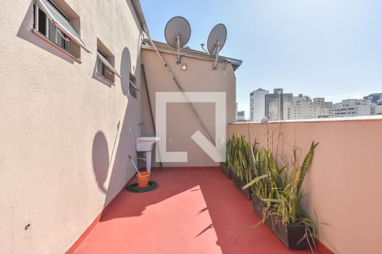 Terraço de apartamento para alugar com 1 quarto, 57m² em Bela Vista, São Paulo