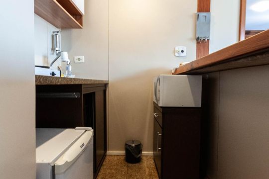 Cozinha de kitnet/studio para alugar com 1 quarto, 41m² em Jardim Paulista, São Paulo