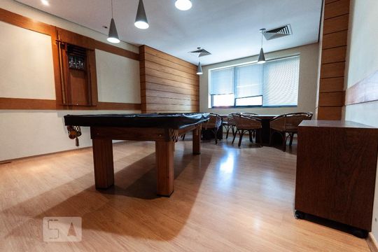 Área comum - Sla de Jogos de kitnet/studio para alugar com 1 quarto, 41m² em Jardim Paulista, São Paulo