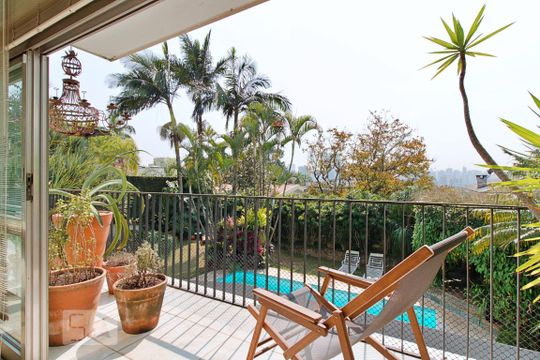 Varanda da Sala de Jantar de casa para alugar com 3 quartos, 550m² em Jardim Guedala, São Paulo