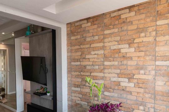 Varanda da Sala de apartamento para alugar com 2 quartos, 47m² em Vila Bertioga, São Paulo