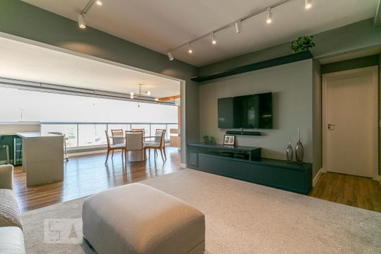 Sala de apartamento à venda com 3 quartos, 126m² em Parque São Jorge, São Paulo