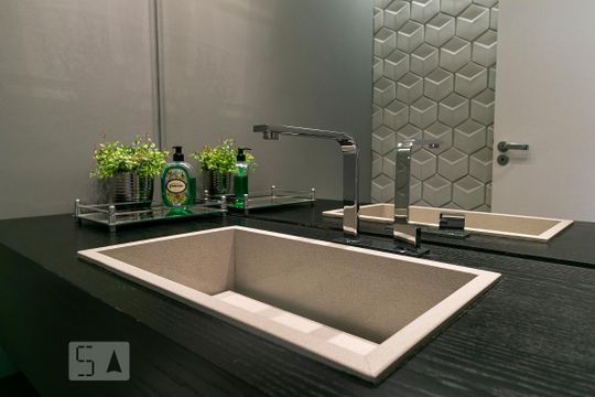 Lavabo de apartamento à venda com 3 quartos, 126m² em Parque São Jorge, São Paulo