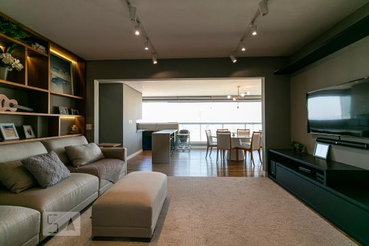 Sala de apartamento à venda com 3 quartos, 126m² em Parque São Jorge, São Paulo