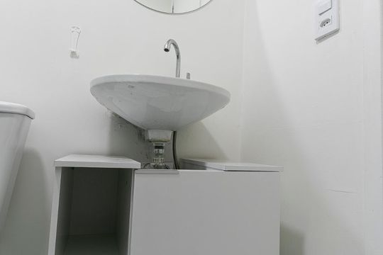 Banheiro - Armário de kitnet/studio para alugar com 1 quarto, 26m² em Brás, São Paulo