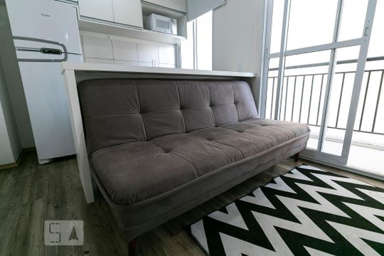 Sala - Sofá de kitnet/studio para alugar com 1 quarto, 26m² em Brás, São Paulo