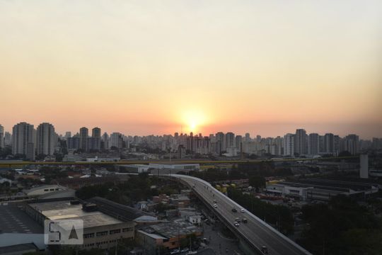 Vista da sala - quarto de apartamento para alugar com 1 quarto, 32m² em Vila Prudente, São Paulo