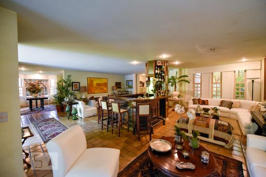 Sala de casa à venda com 4 quartos, 700m² em Gávea, Rio de Janeiro