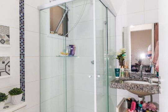 Banheiro de casa de condomínio à venda com 1 quarto, 38m² em Jaçanã, São Paulo