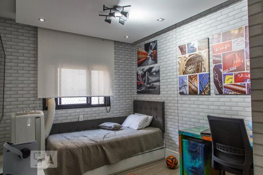 Quarto Suíte 2 de apartamento à venda com 3 quartos, 137m² em Vila Regente Feijó, São Paulo