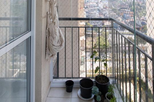 Sacada da Sala de apartamento à venda com 3 quartos, 63m² em Centro, Diadema